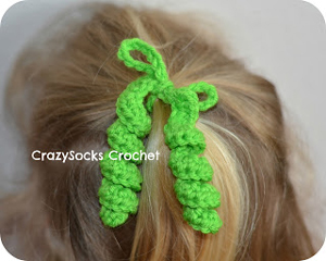 ... hair spirals - crochet hair accessories, free pattern! OBNRHXL