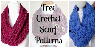 34 free crochet scarf patterns FVMJQKH