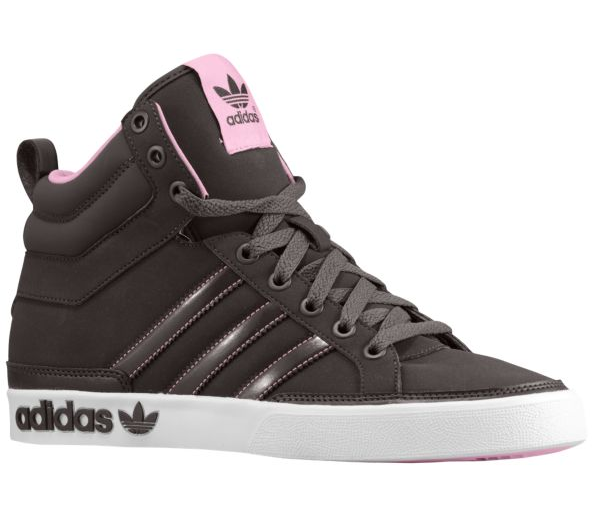 adidas high tops women adidas originals top court hi - womenu0027s grey pink white shoes XTSTYQB