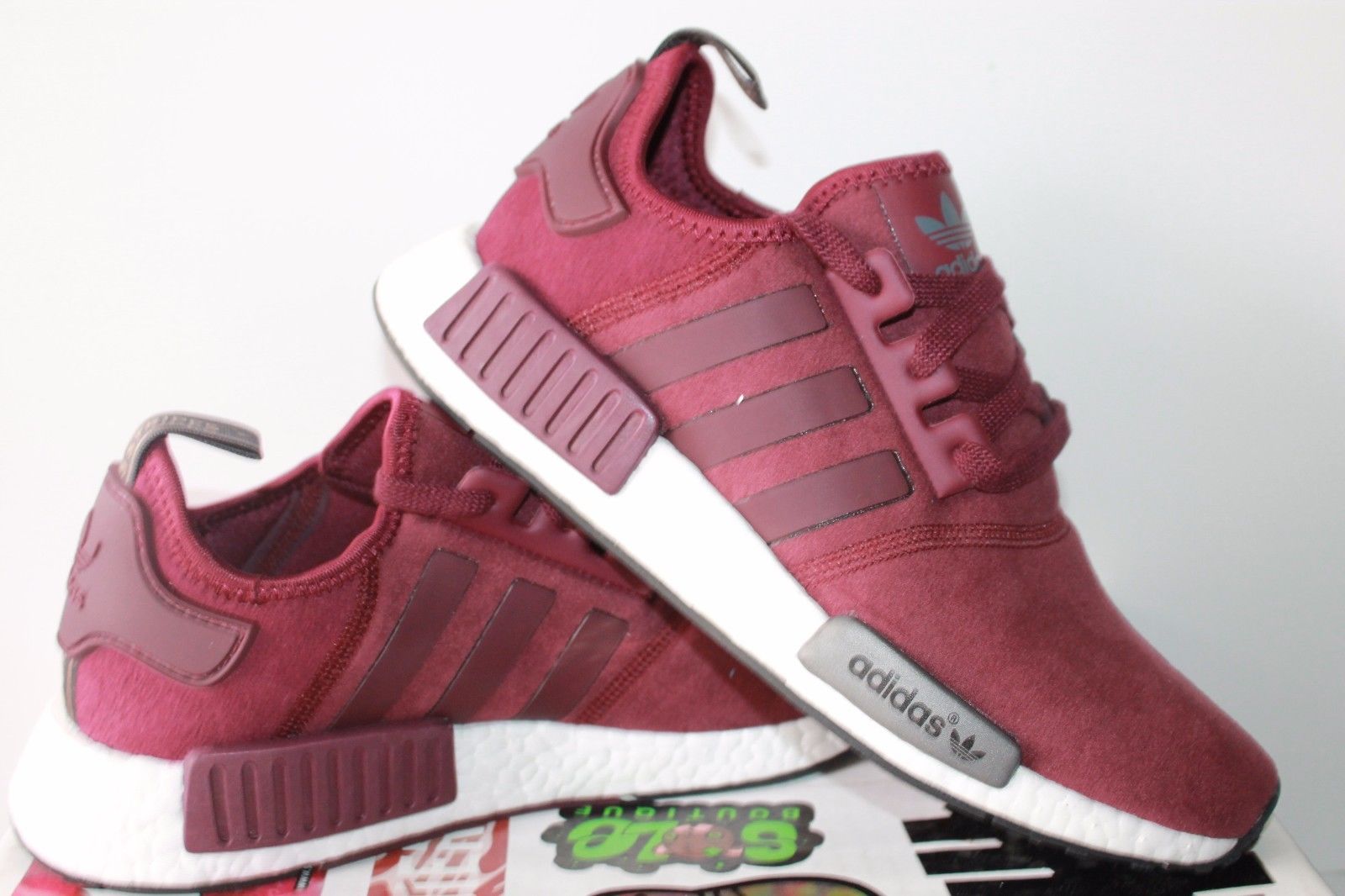 adidas womens shoes adidas womens nmd r1 nomad runner burgundy red new shoes size 8 GCJAKXP