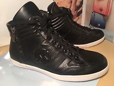 armani shoes $795 giorgio armani high top sneaker black leather men sz 8 new BTUPKUG