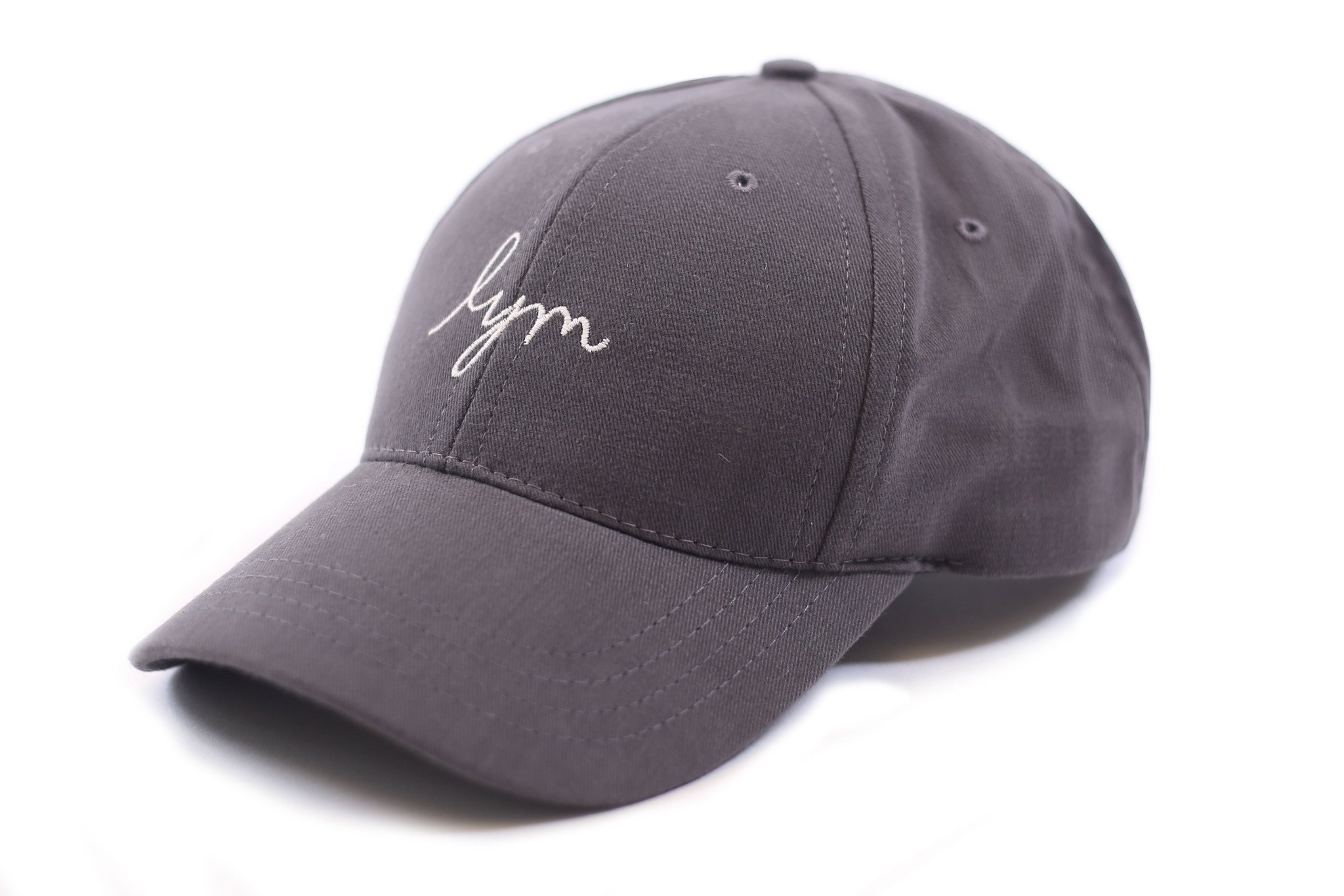 baseball caps gray cap - cursive logo DKGUXBT