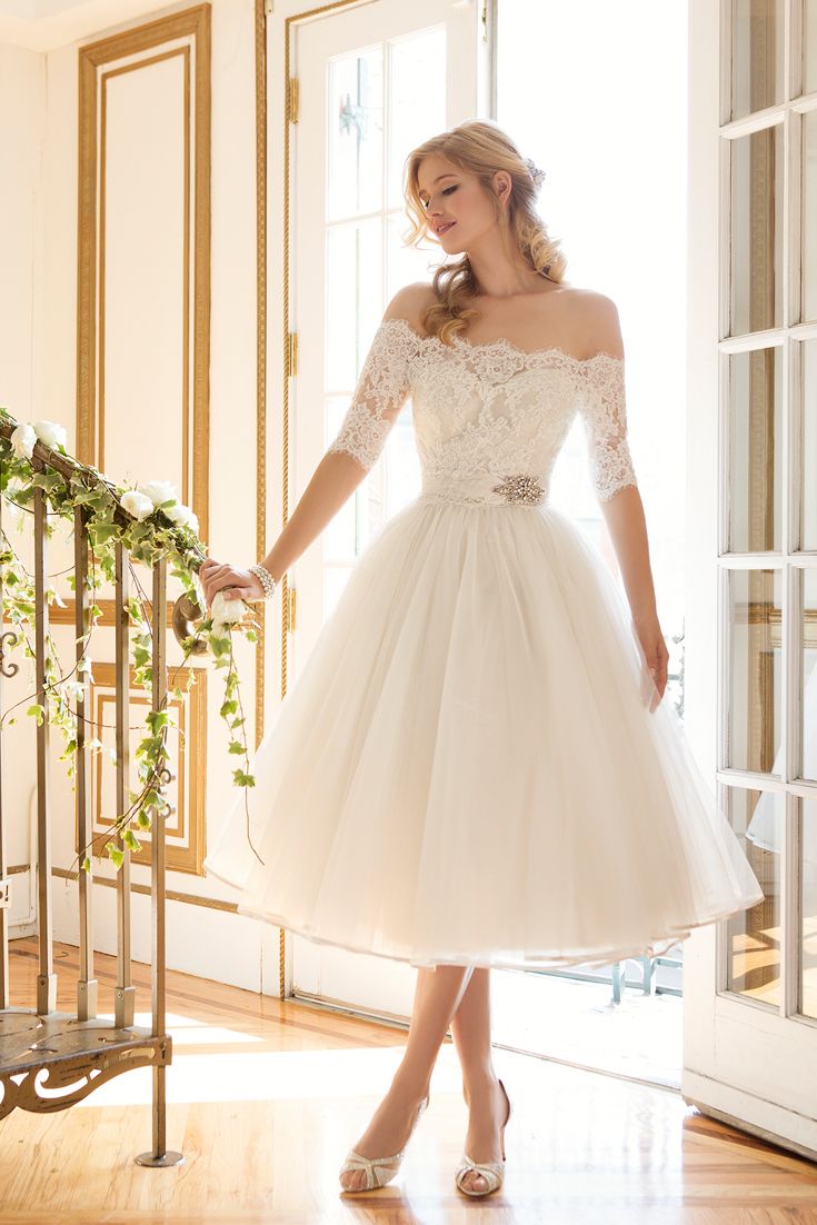 best 25+ short wedding dresses ideas on pinterest | white short wedding  dresses, tea NSJOXUL