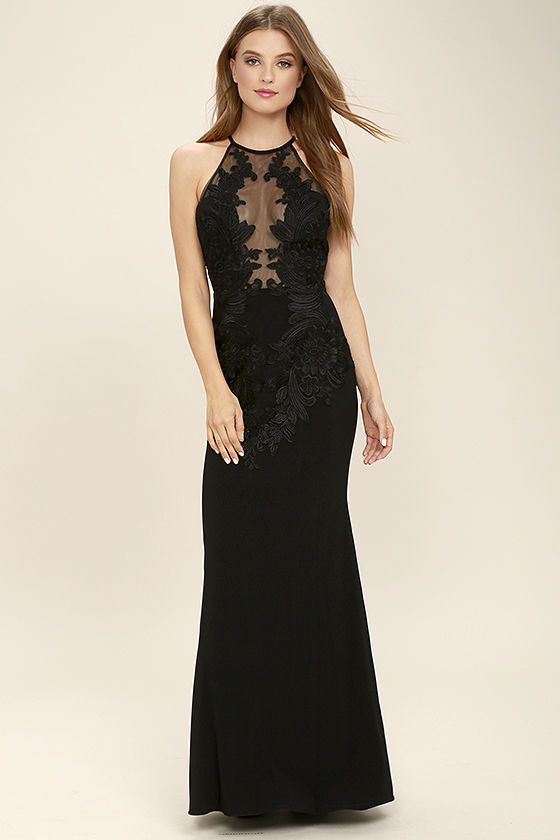 black lace maxi dress stunning black dress - lace dress - maxi dress - $169.00 DTUIMJD