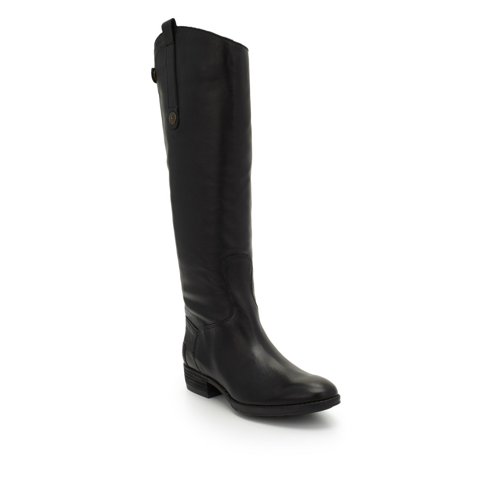 black riding boots tap tap to zoom. penny leather riding boot by sam edelman - black ... FVZIPYZ