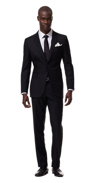 black suits black custom suit | black lapel TUGBIWT