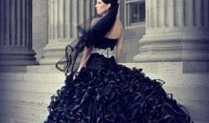 black wedding dresses KKNXFXB