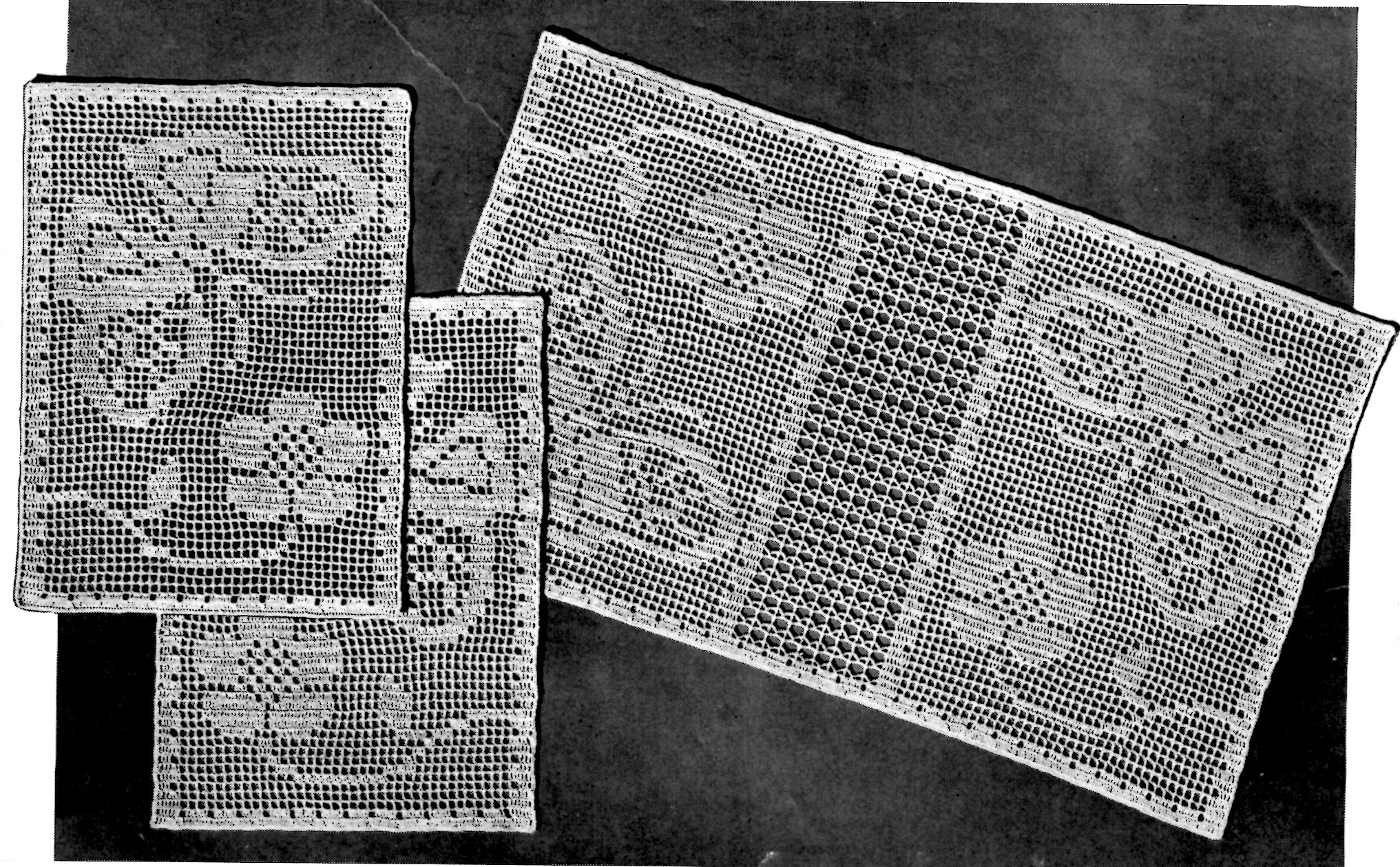butterflies in the garden filet crochet pattern - vintage crafts and more CIIOMTF