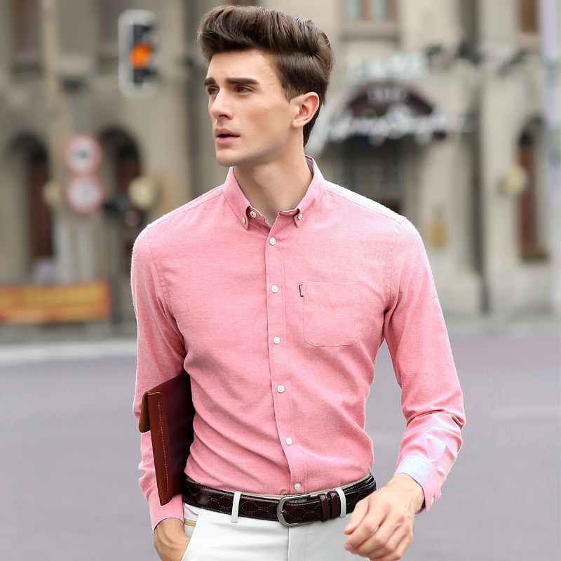 casual pink shirt for men aliexpress.com : buy vogue anmi11colors new mens shirts casual . KAKIQTK