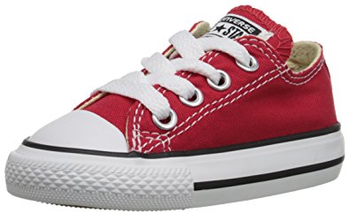 Converse for kids converse unisex chuck taylor all-stars ox skate/lifestyle, red, 2 m LAQESCR