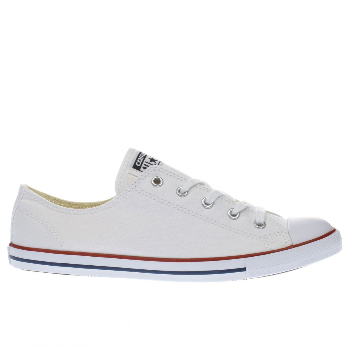 converse trainers converse white all star dainty canvas womens trainers VUYECBZ