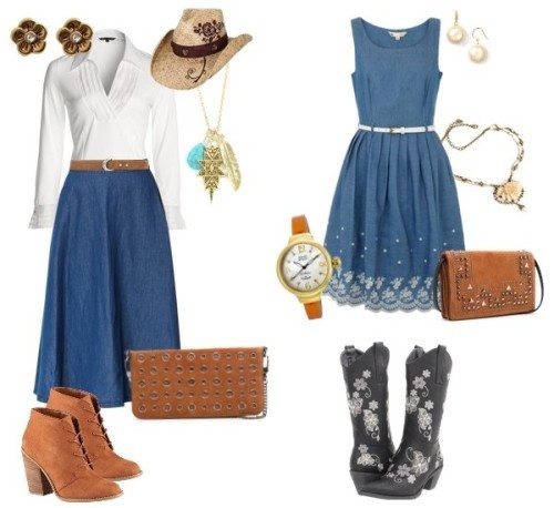 cowgirl outfit western-themed-wedding-guest-outfit-ideas DPHJIVE