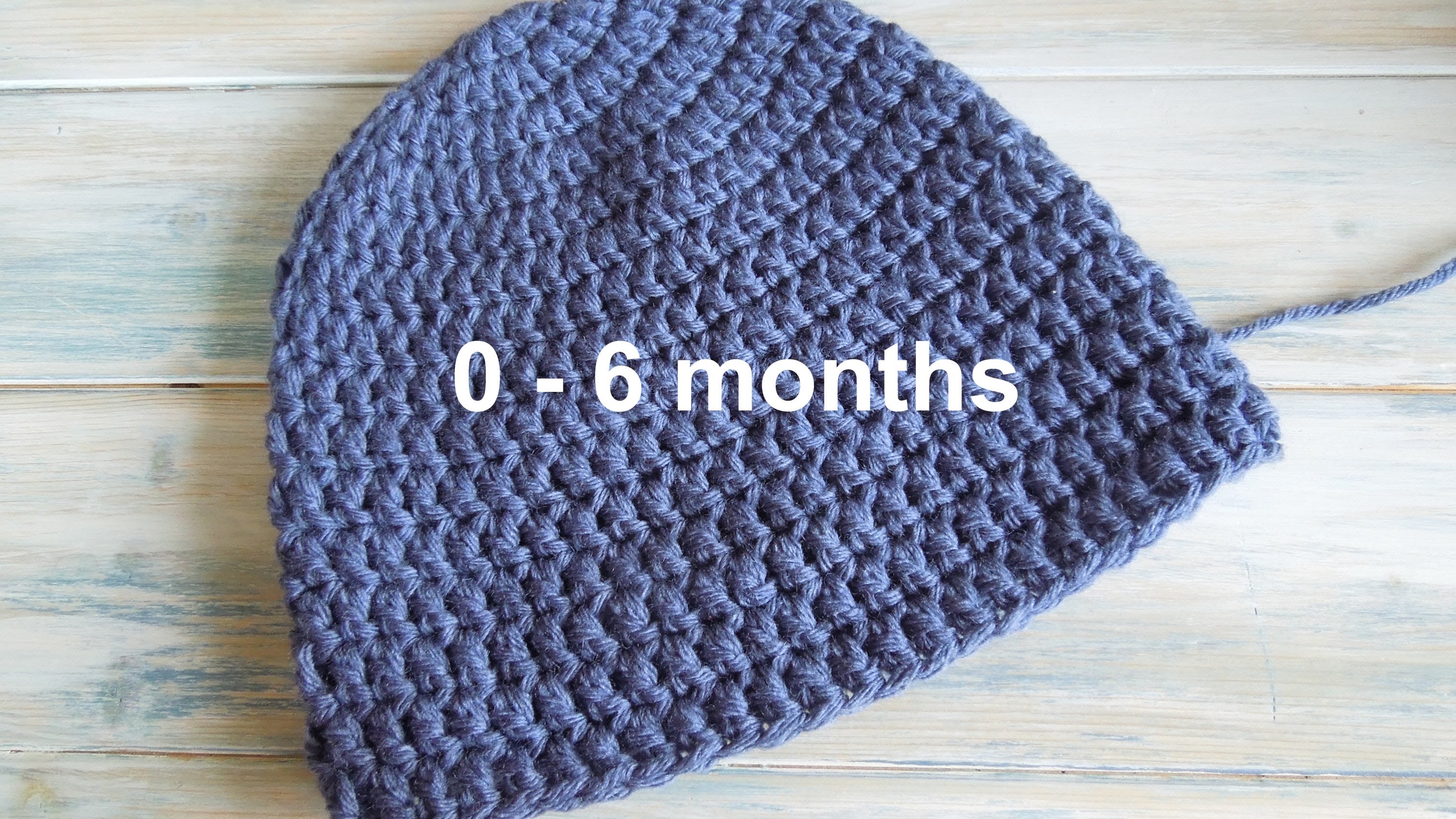 crochet baby beanie pattern (crochet) how to - crochet a simple baby beanie for 0-6 months - youtube PIXEFXV