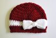 crochet baby beanie pattern crochet ribbon and bow baby hat pattern | classy crochet CRJBVBQ