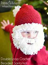 crochet baby hats crochet santa beard hat pattern UBWXPJI