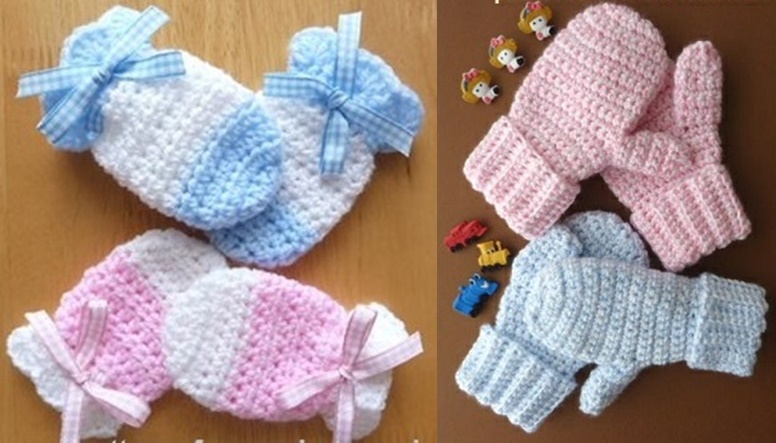 crochet baby mittens wonderful diy crochet kids mitten with free pattern XMLWFKU