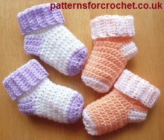 crochet baby patterns free baby crochet pattern baby socks usa ~ free pattern ᛡ BMPKANZ