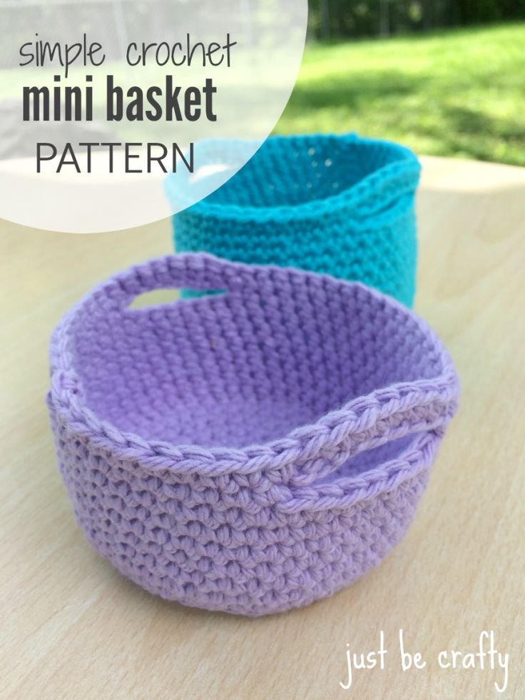crochet basket pattern simple crochet mini basket pattern - free pattern by DDQHMID
