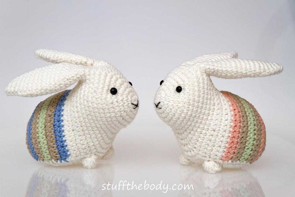 crochet bunny pattern easter bunnies WJPUQXO