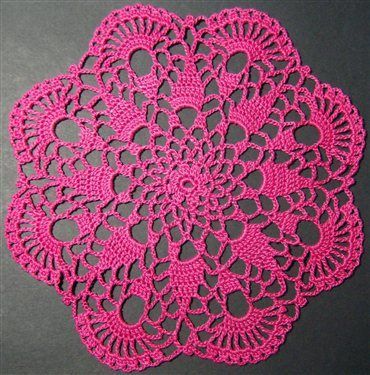crochet doilies easy doily patterns for beginners crochet petite spiral pineapple doily  pattern UACYYXN