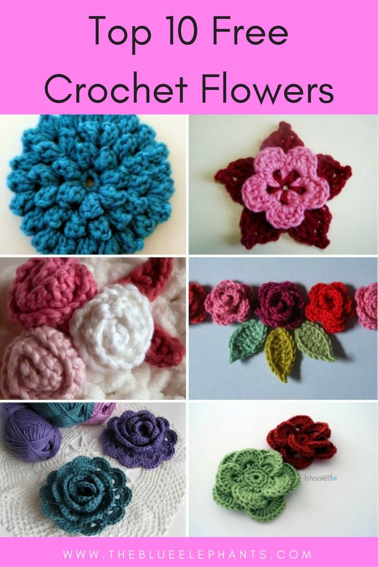 crochet flowers pattern flowers to crochet and knit ZLSIQKM