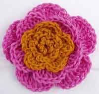 crochet flowers pattern vintage daisy motif crochet pattern · 5-petal flower SAHTAXK