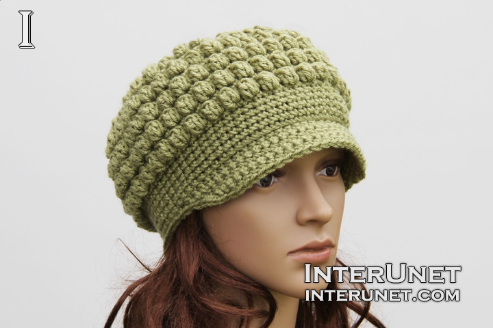 crochet hat hat-cluster-stitch HUAOGVV