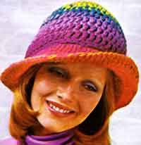 crochet hat patterns a rainbow hat CHWYGJD