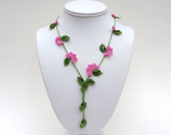 crochet necklace pdf pattern vine necklace photo tutorial oya necklace  tutorial irish crochet jewelry LGQIFFJ