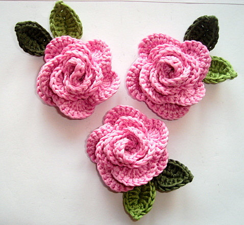crochet rose crocheted roses OCBZLCD