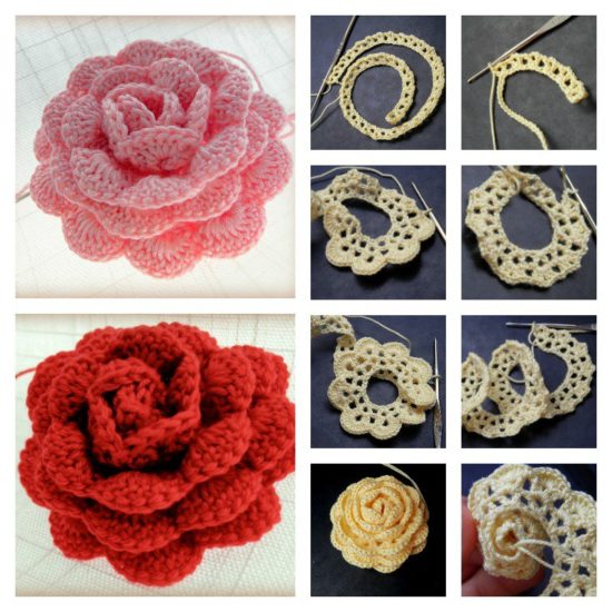 crochet rose pattern crochet rose free pattern BHYEYGI