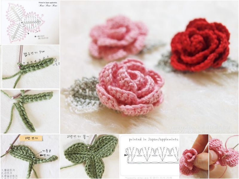 crochet rose pattern diy crochet rose with free pattern DNNULQP