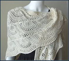 crochet shawl ravelry: panda silk dk fan shawl pattern by gail tanquary- -free knitting  pattern MSEDBHI