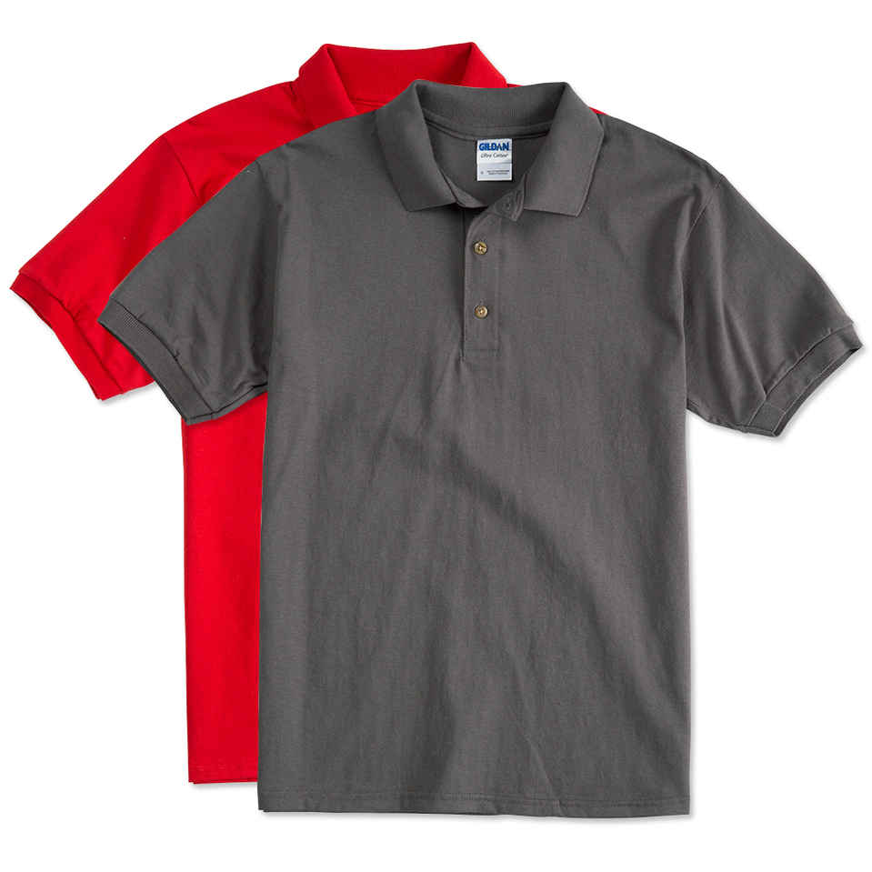 custom polo shirts design custom printed gildan ultra cotton polo shirts online at customink BLCOGAR