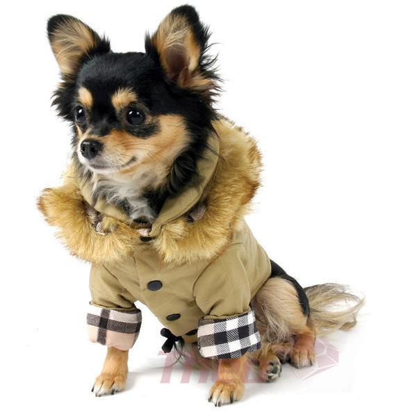 dog jackets 5 eskimo_dog_coat_khaki. #6 - classic houndstooth dog coat BYOUDFI