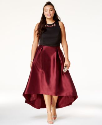 Dresses for plus size women city chic trendy plus size embellished high-low dress ARNDRDW