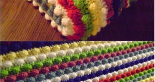 easy crochet blanket patterns blackberry salad striped afghan OOEVCQA