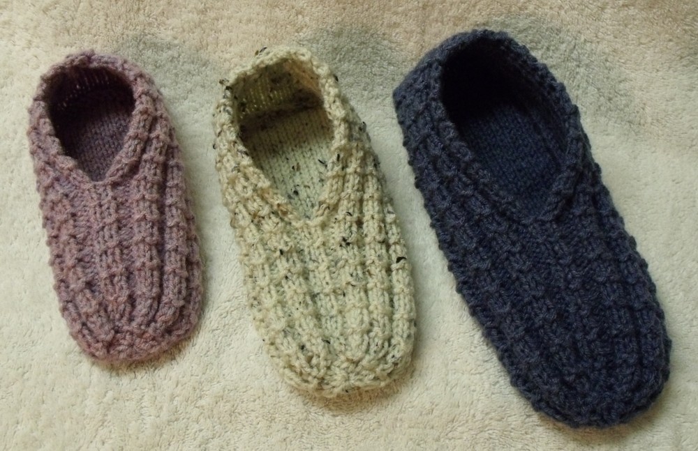 easy to knit slippers YUVQSVM