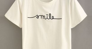 embroidered shirts letter embroidered short sleeve t-shirt SYXOUAX