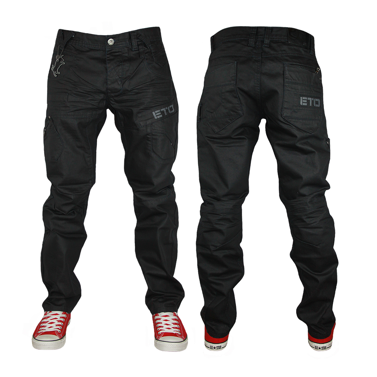 eto jeans image is loading new-mens-black-eto-jeans-em367-designer-straight- EFYEPPY