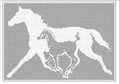 filet crochet patterns fantasy pegasus flying horse filet LSSCNMO
