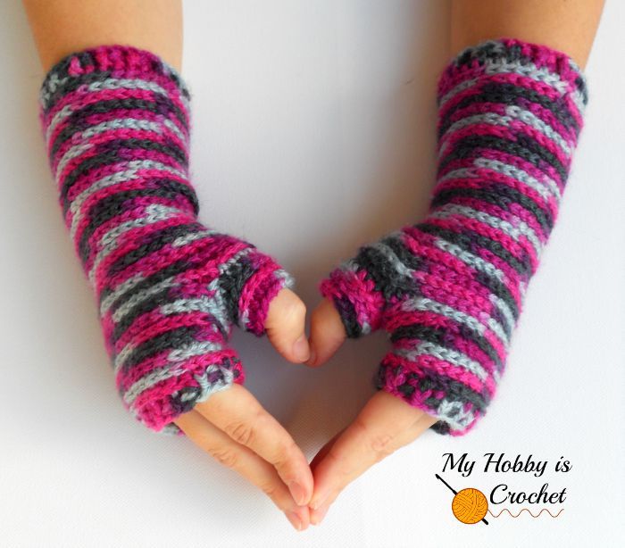 fingerless gloves crochet pattern bella bricks fingerless mitts by my hobby is crochet WLRRKTF