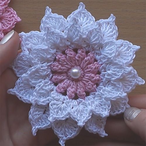 flower crochet pattern crochet flower - very easy tutorial (crochet for children) PLIXEYI