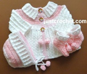 free baby crochet patterns free baby crochet pattern for three piece outfit http://www.justcrochet. DACCEYK