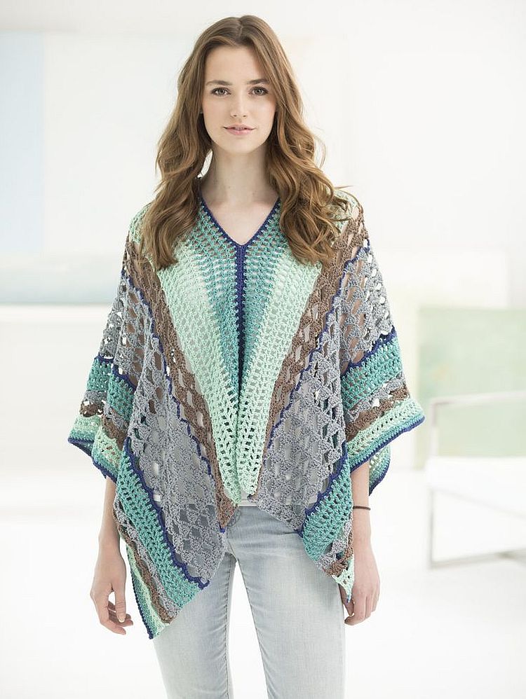 free crochet poncho patterns view in gallery summery clement canyon poncho HTFPQNU