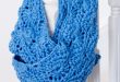 free crochet scarf patterns pretty chunky crochet infinity scarf EOGYRJI