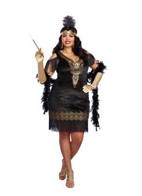 fun 1920s flapper dresses u0026 quality flapper costumes adult swanky flapper  plus size costume CWVHHAE