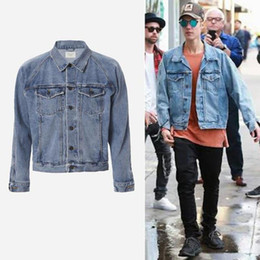 jean jackets for men mens jackets and coats justin bieber denim jacket men brand clothing blue jean  jacket LUZZOXS