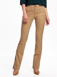 khaki pants for women mid-rise boot-cut khakis for women YDJWOYG