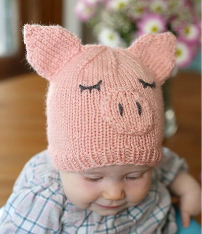 knitted baby hats this little piggy went home baby hat PCGHLRD